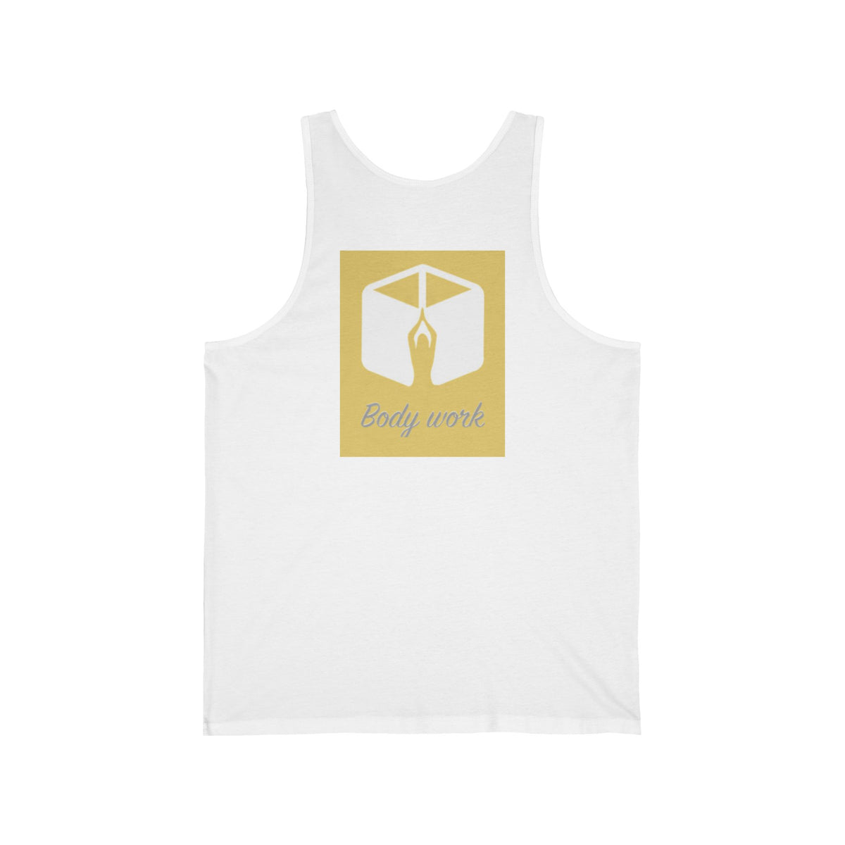 Unisex Jersey Tank Top - Body Work Design, Yoga Apparel, Fitness Gear, Workout Shirt, Gift for Health Enthusiasts