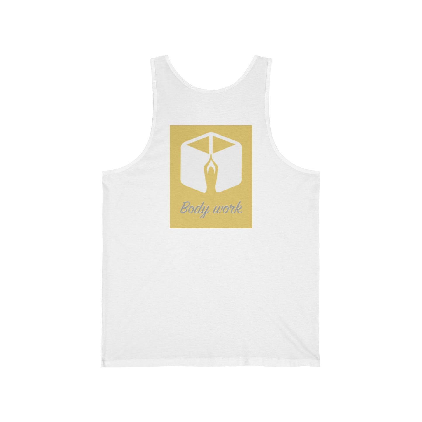 Unisex Jersey Tank Top - Body Work Design, Yoga Apparel, Fitness Gear, Workout Shirt, Gift for Health Enthusiasts