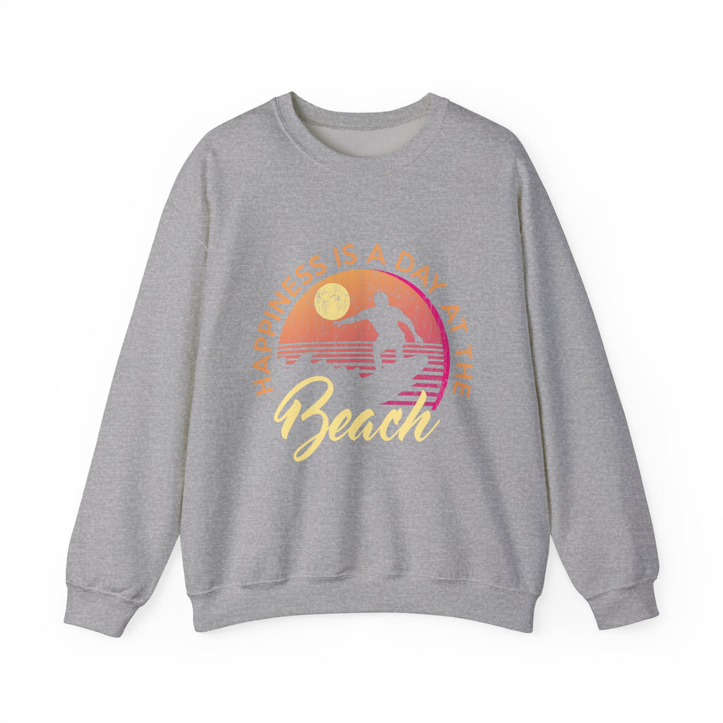 Le bonheur est une journée à la plage Sweat-shirt unisexe 