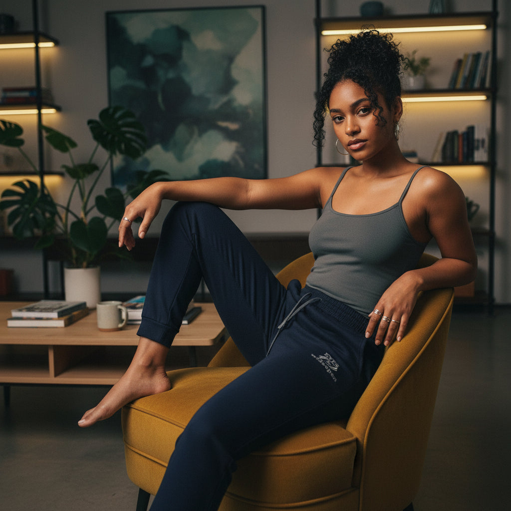 Cozy Unisex Embroidered Joggers for Everyday Comfort, Lounge Wear, Activewear, Athleisure, Gifts, Relaxation Printify