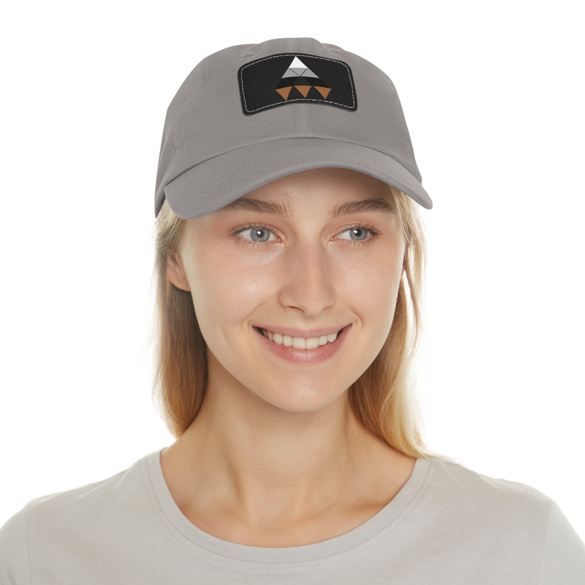 Stylish Dad Hat with Leather Patch - Adjustable Cap for Outdoor Adventures, Gift for Dad, Summer Fashion, Casual Look, Unique Accessory Printify