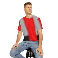 Polyester Tee - Stylish Red Tie Design for Casual Wear