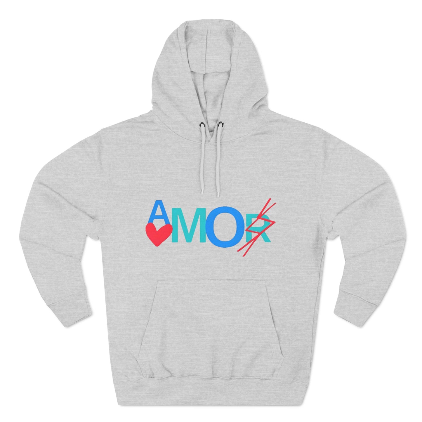 Amor Three-Panel Fleece Hoodie