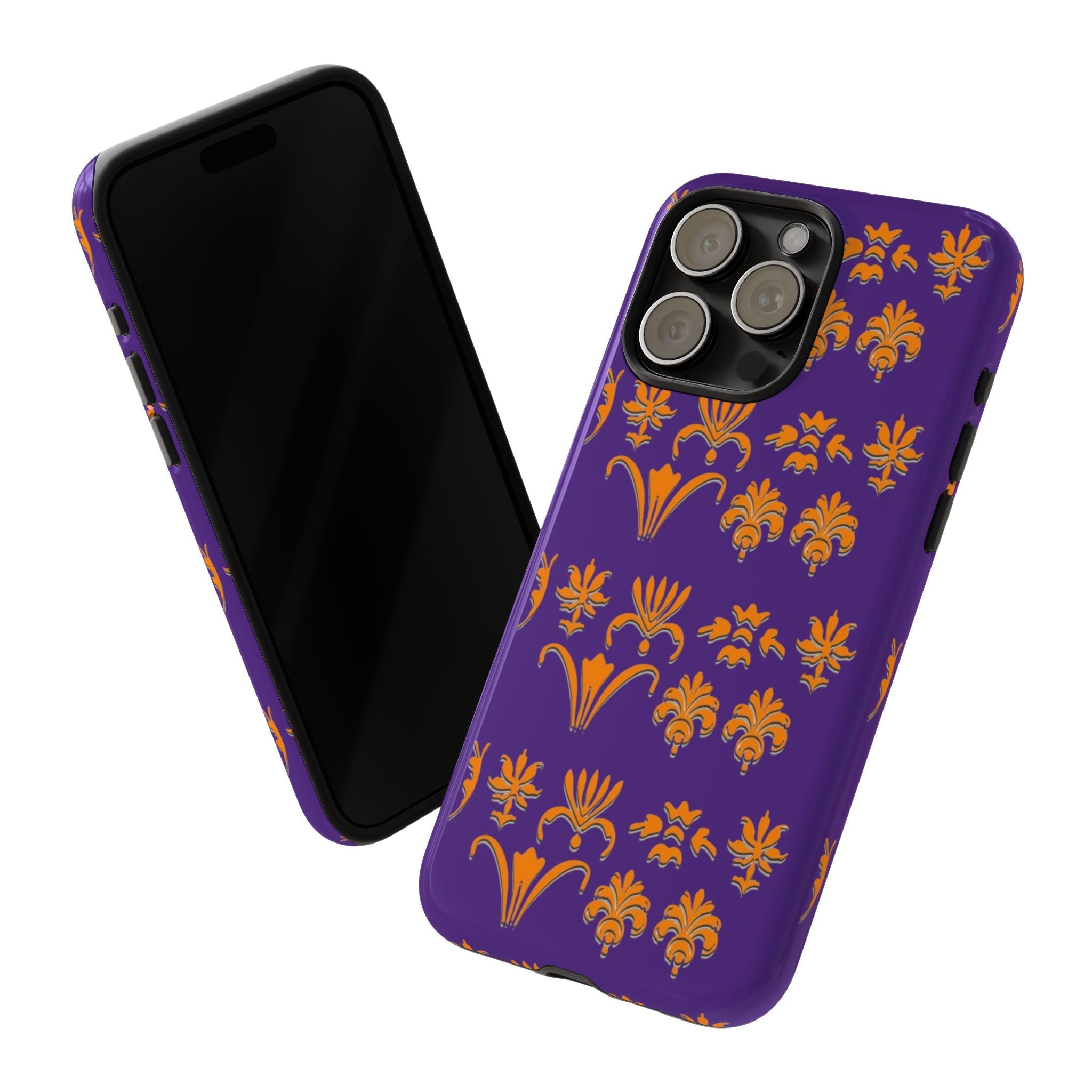Elegant Floral Phone Case, Tough Phone Cover, Stylish Protector, Floral Print Accessory, Gift for Her, Birthday Present Printify