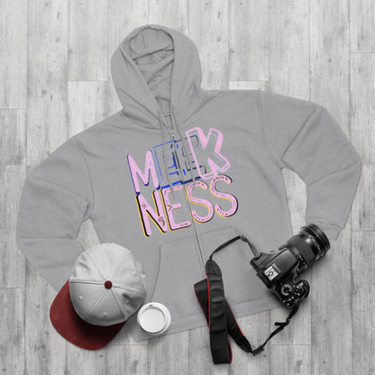 Meekness Unisex Hooded Zip Sweatshirt - Stylish Graphic Zip Hoodie for Everyday Comfort