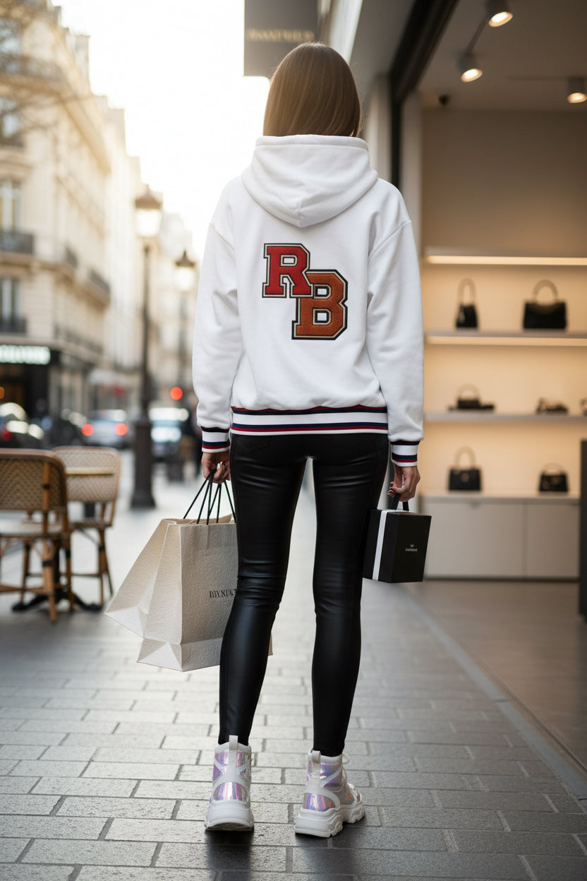 Varsity RB Hoodie – Retro Letterman Pullover
