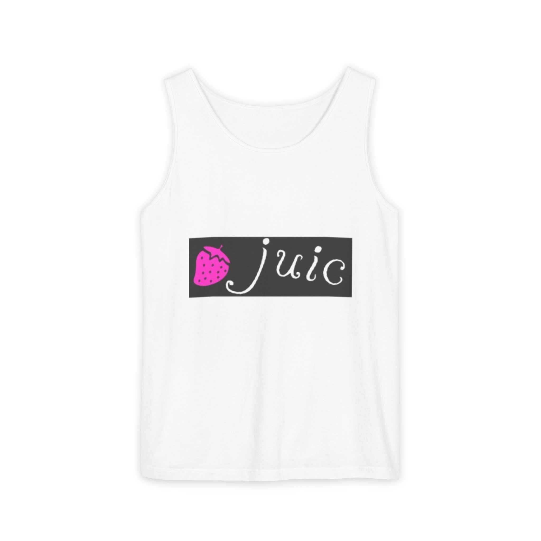 Juice-Themed Unisex Tank Top, Perfect for Summer Outings, Pool Parties, and Fruit Lovers