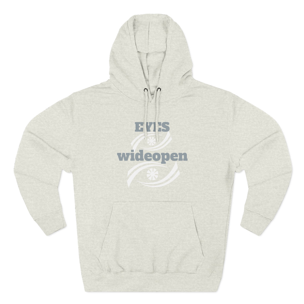 Fleece Hoodie, Cozy Warmth, Casual Style, Perfect for All Seasons, Gift for Friends, EYES wideopen Design