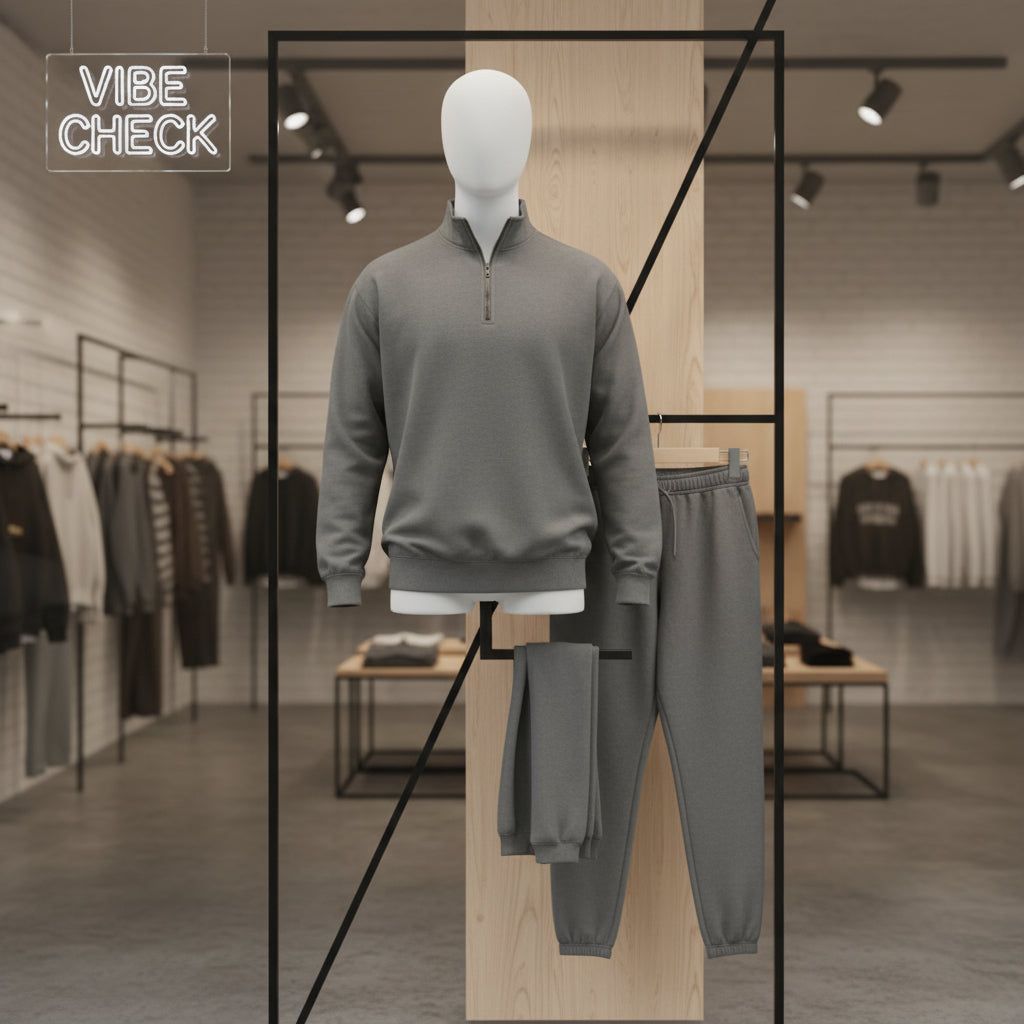 Quarter-Zip Sweatshirt — Classic Casual Pullover