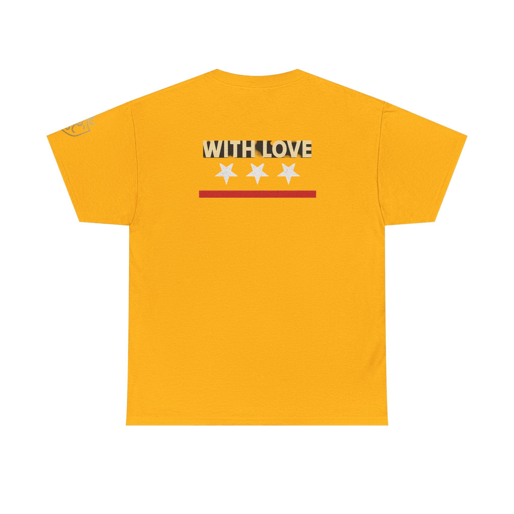Stylish Unisex Heavy Cotton Tee - 'With Love' Statement Shirt, Casual Wear, Gift for Her, Gift for Him, Everyday Comfort Printify