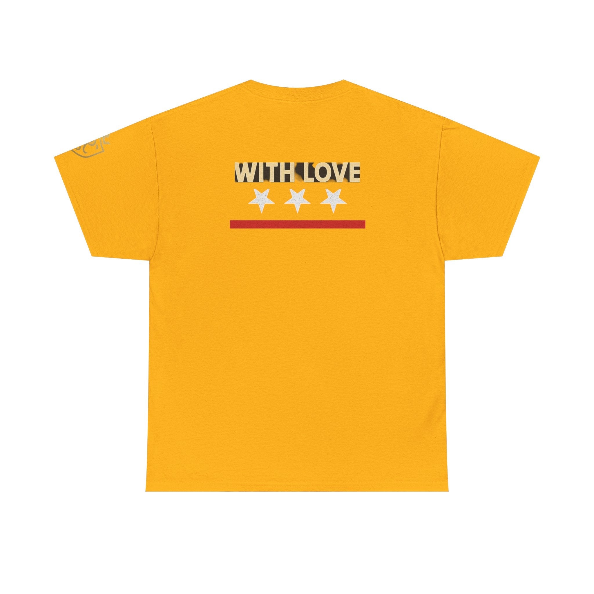 Stylish Unisex Heavy Cotton Tee - 'With Love' Statement Shirt, Casual Wear, Gift for Her, Gift for Him, Everyday Comfort Printify