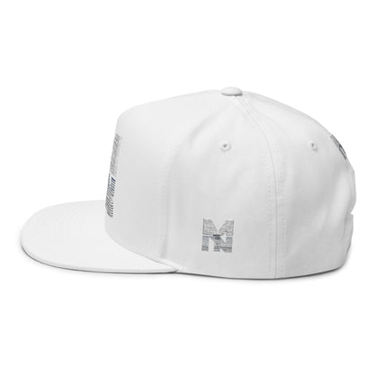 Stylish Embroidered Flat Bill Cap, Trend Snapback Printify