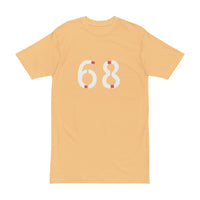 Tee - Trendy Men's Heavyweight Tee with Bold 68 Design