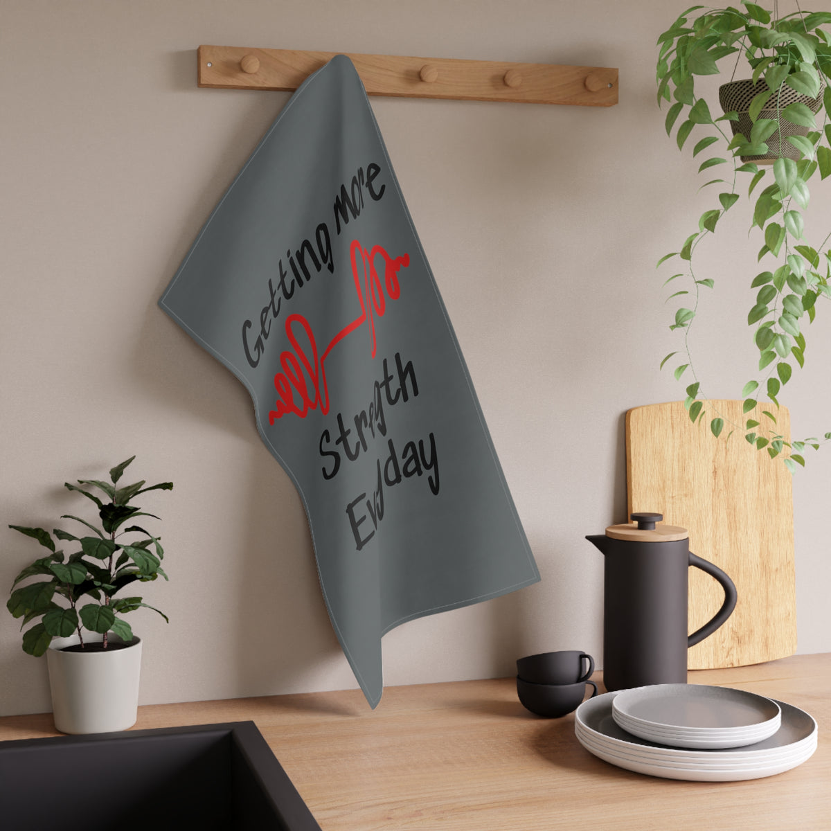 Getting More Strength Everyday Towel