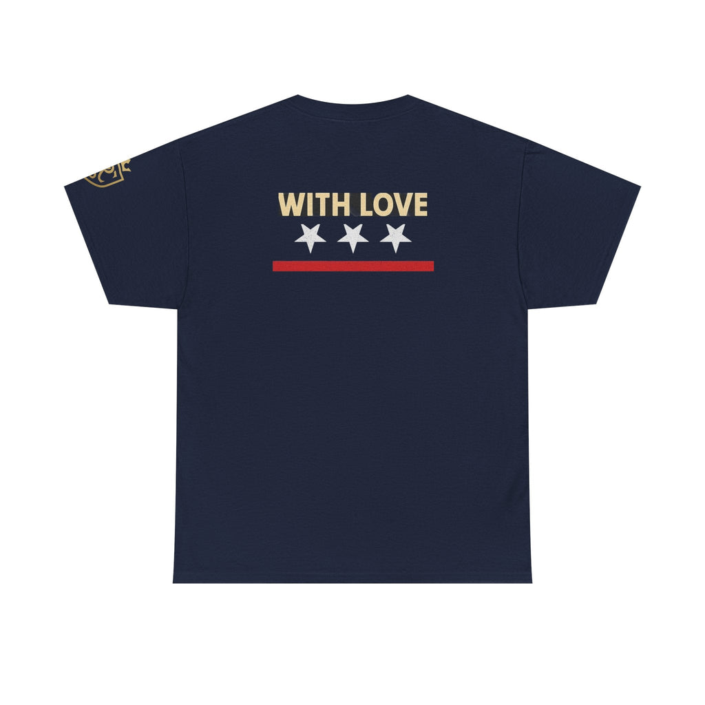 Stylish Unisex Heavy Cotton Tee - 'With Love' Statement Shirt, Casual Wear, Gift for Her, Gift for Him, Everyday Comfort Printify