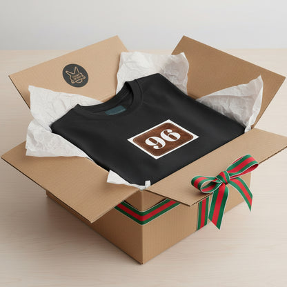 Vintage Style Unisex Heavy Cotton Tee - Classic 96 Design