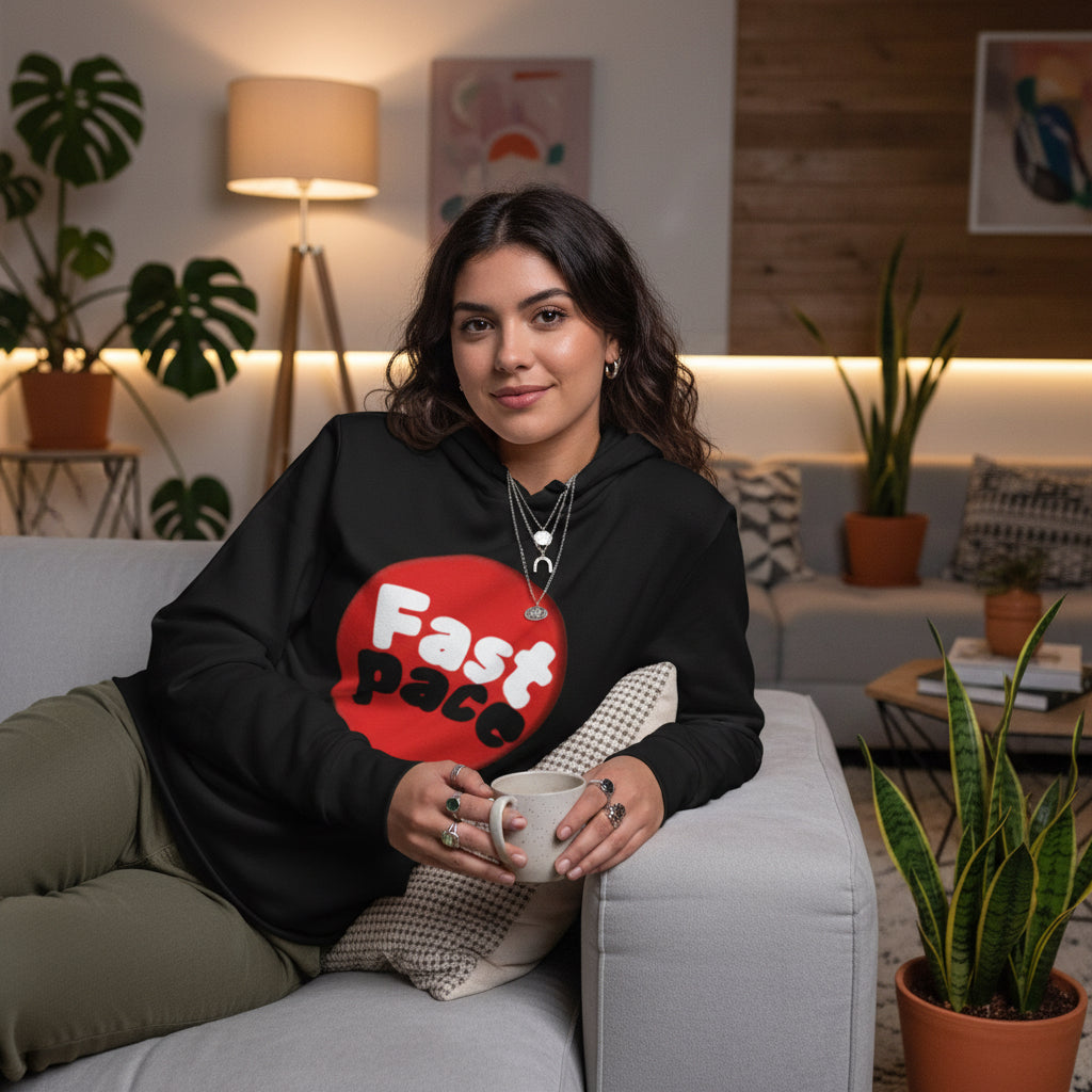 Fast Pace Unisex Hooded Long Sleeve Tee - Casual Wear, Sports Apparel, Gift for Athletes, Active Lifestyle, Workout Clothes Printify