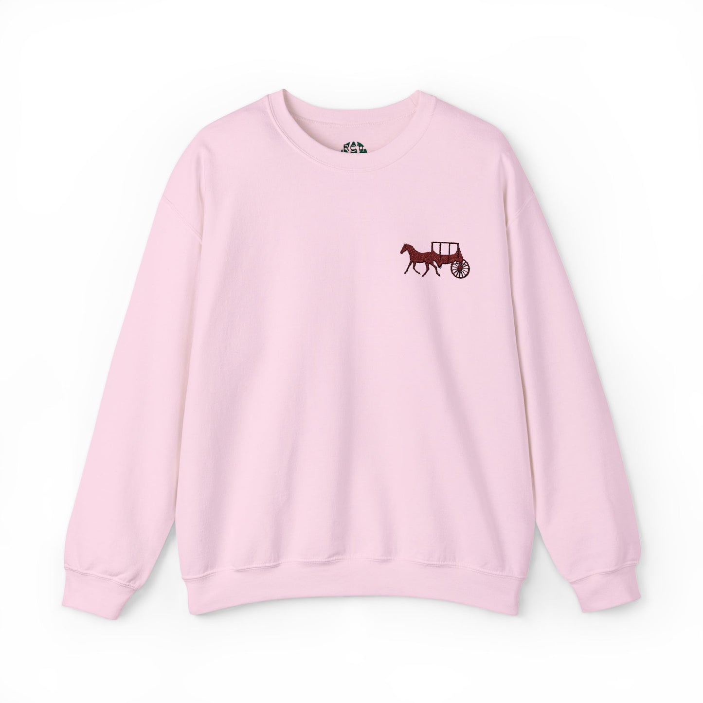 Rustic Horse & Buggy Crewneck Sweatshirt - Cozy Unisex Pullover for Barn Lovers