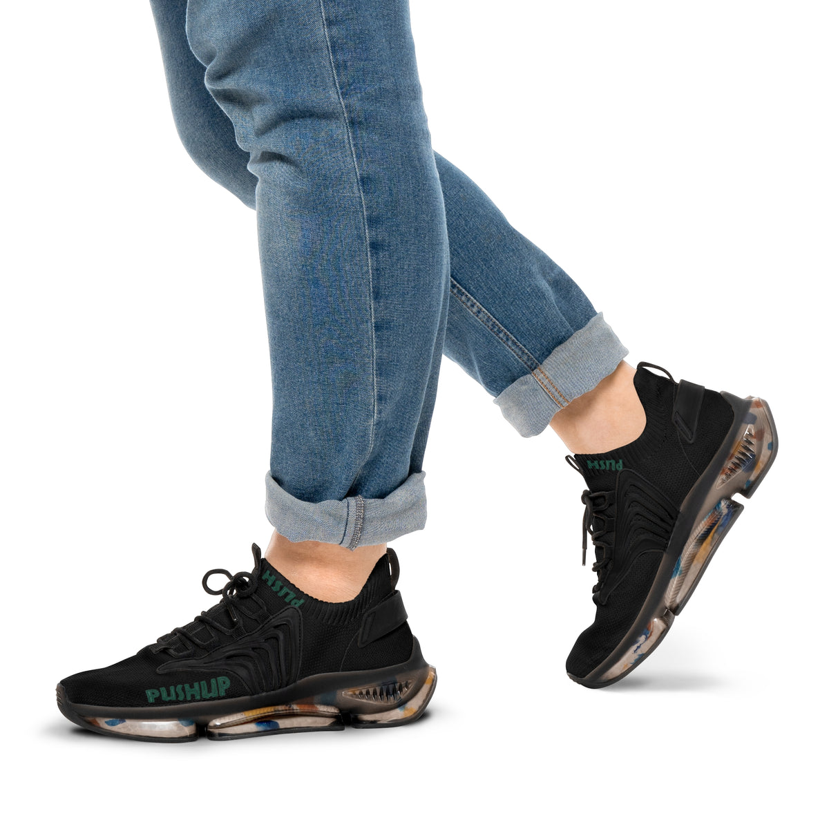 Men's Pushup Mesh Sneakers - Trendy Athletic Footwear for Comfort and Style