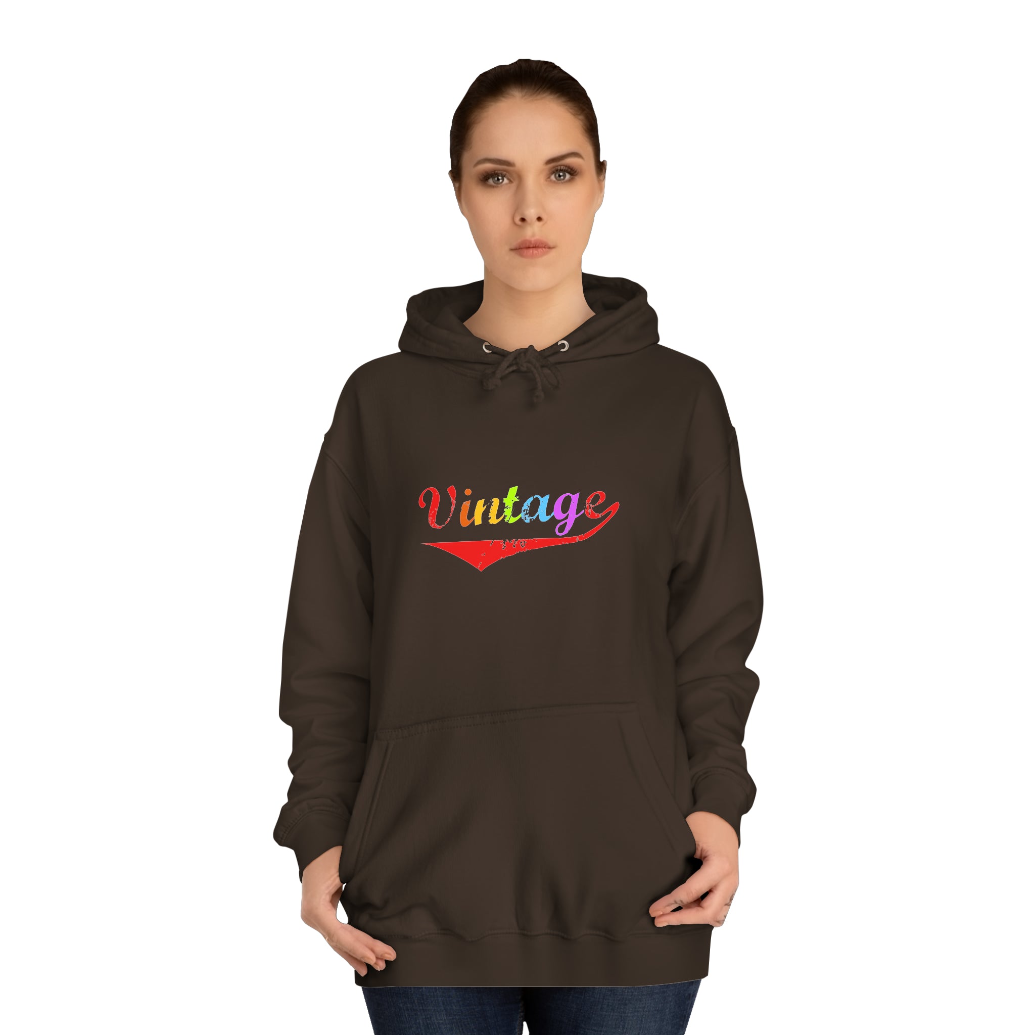 Sweat à capuche unisexe vintage 