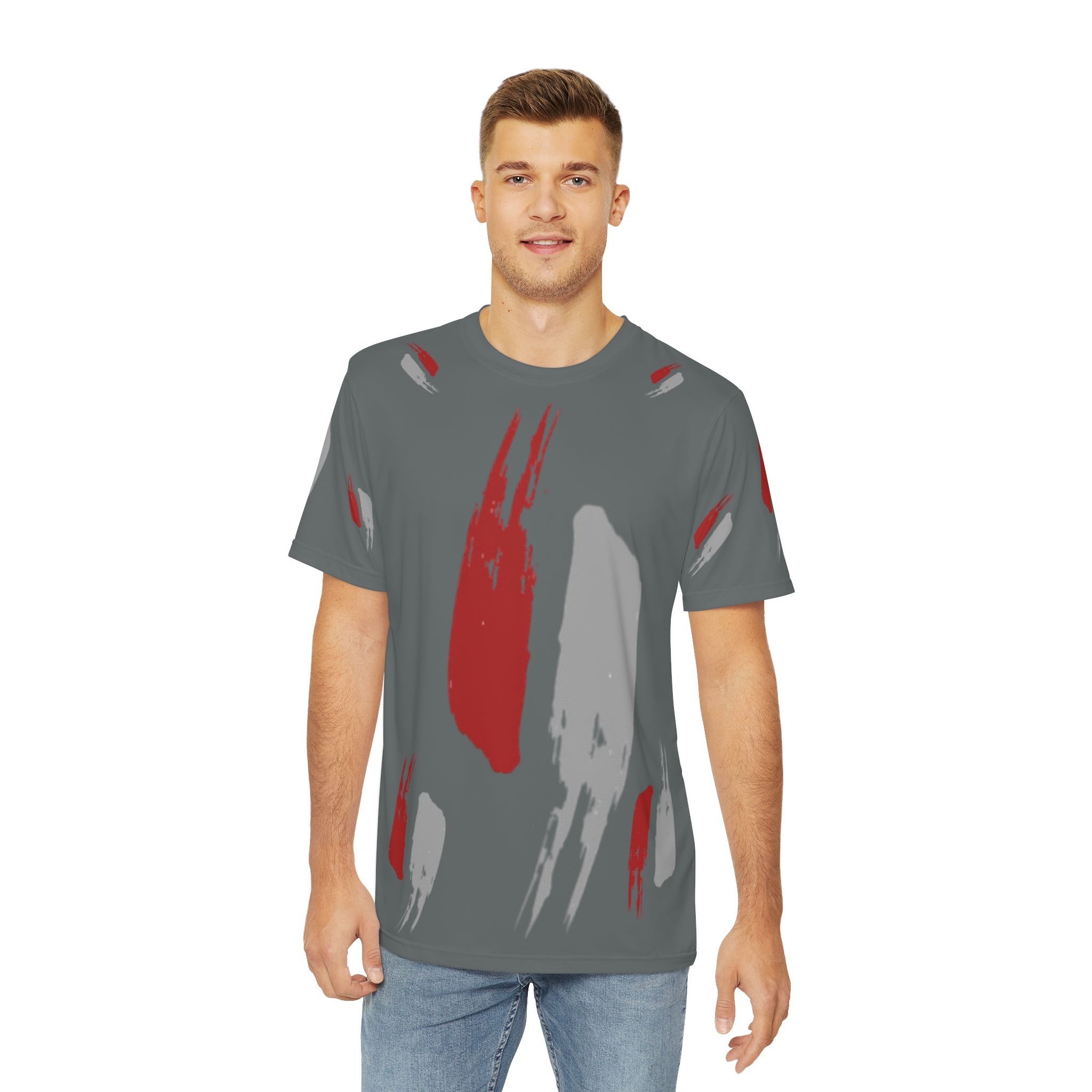 Abstract Art Men's Tee, Unique Graphic Shirt, Casual Wear, Trendy Fashion, Gift for Him, Everyday Style