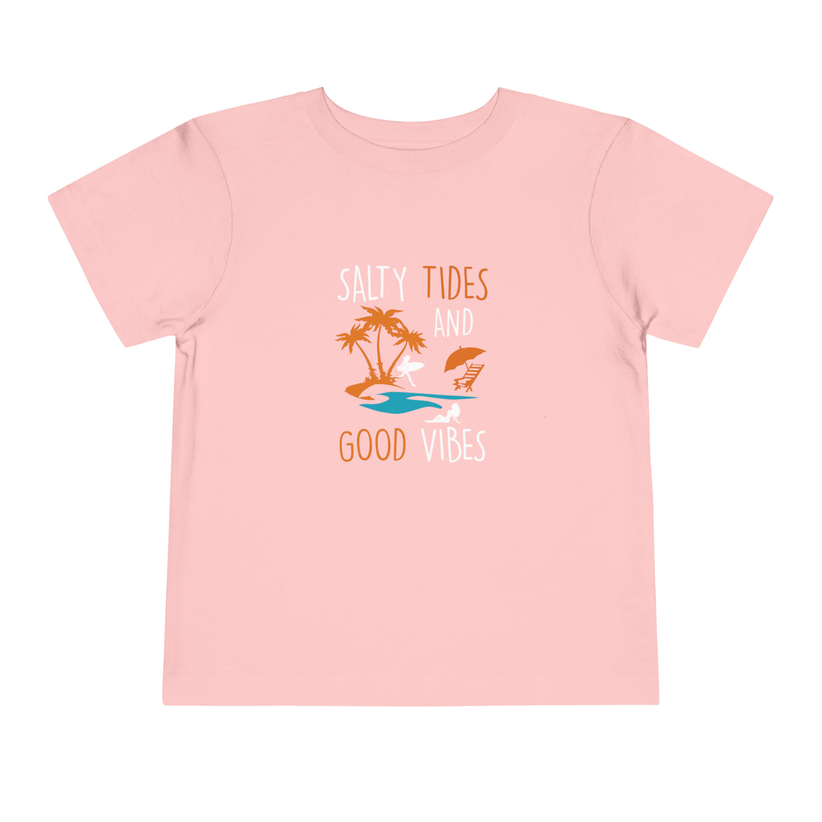 Salty Tides And Good Vibes Toddler Tee