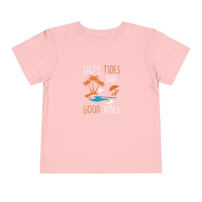 Salty Tides And Good Vibes Toddler Tee