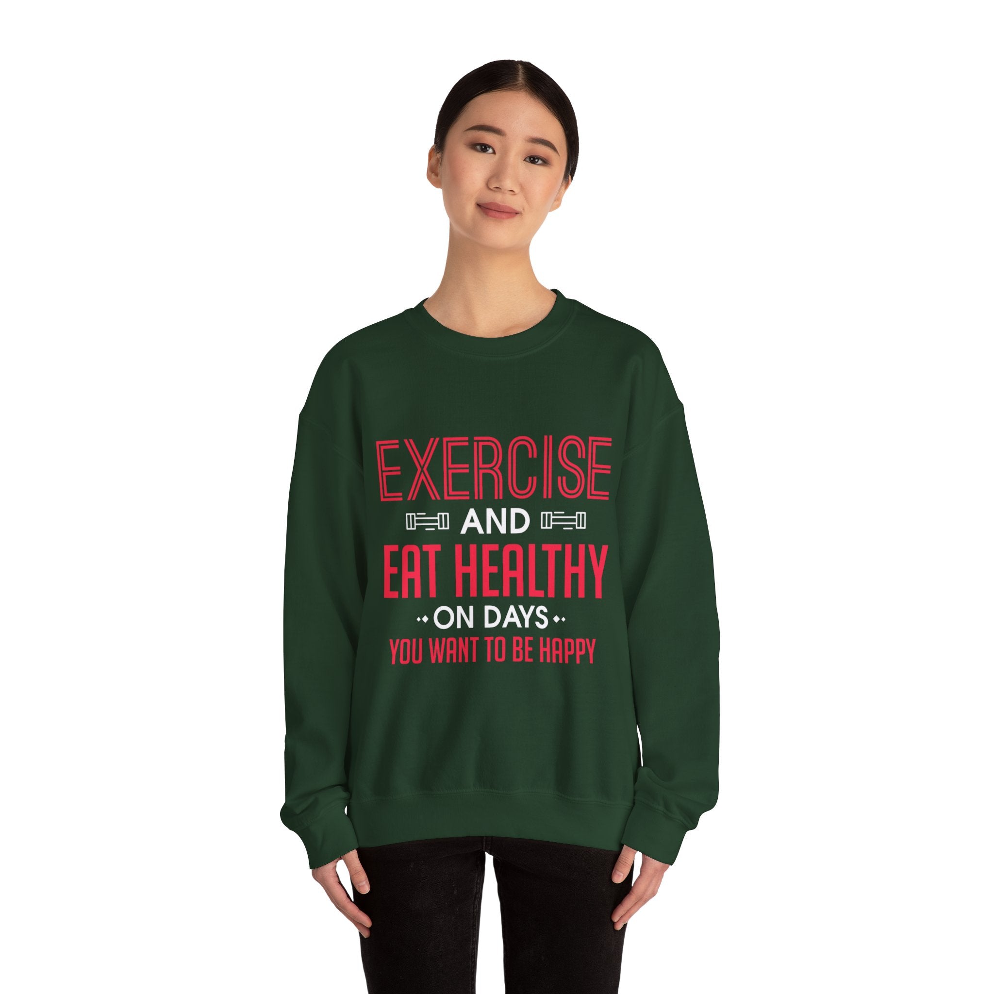 Seulement faire de l’exercice et manger sainement Sweatshirt unisexe 