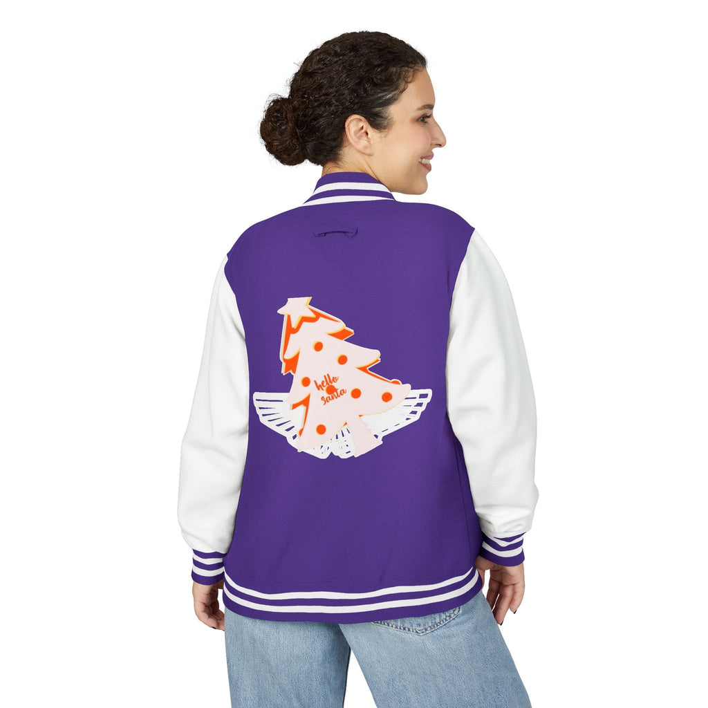 Letterman Jacket - 'hello santa' Design Printify