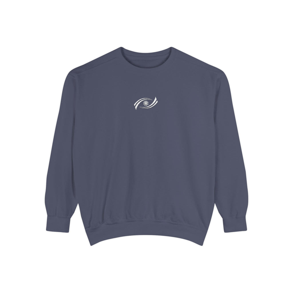 Garment-Dyed Sweatshirt, Cozy Unisex Pullover, Casual Comfortable Sweater, Perfect for Relaxing, Gift Idea for Friends and Family Printify