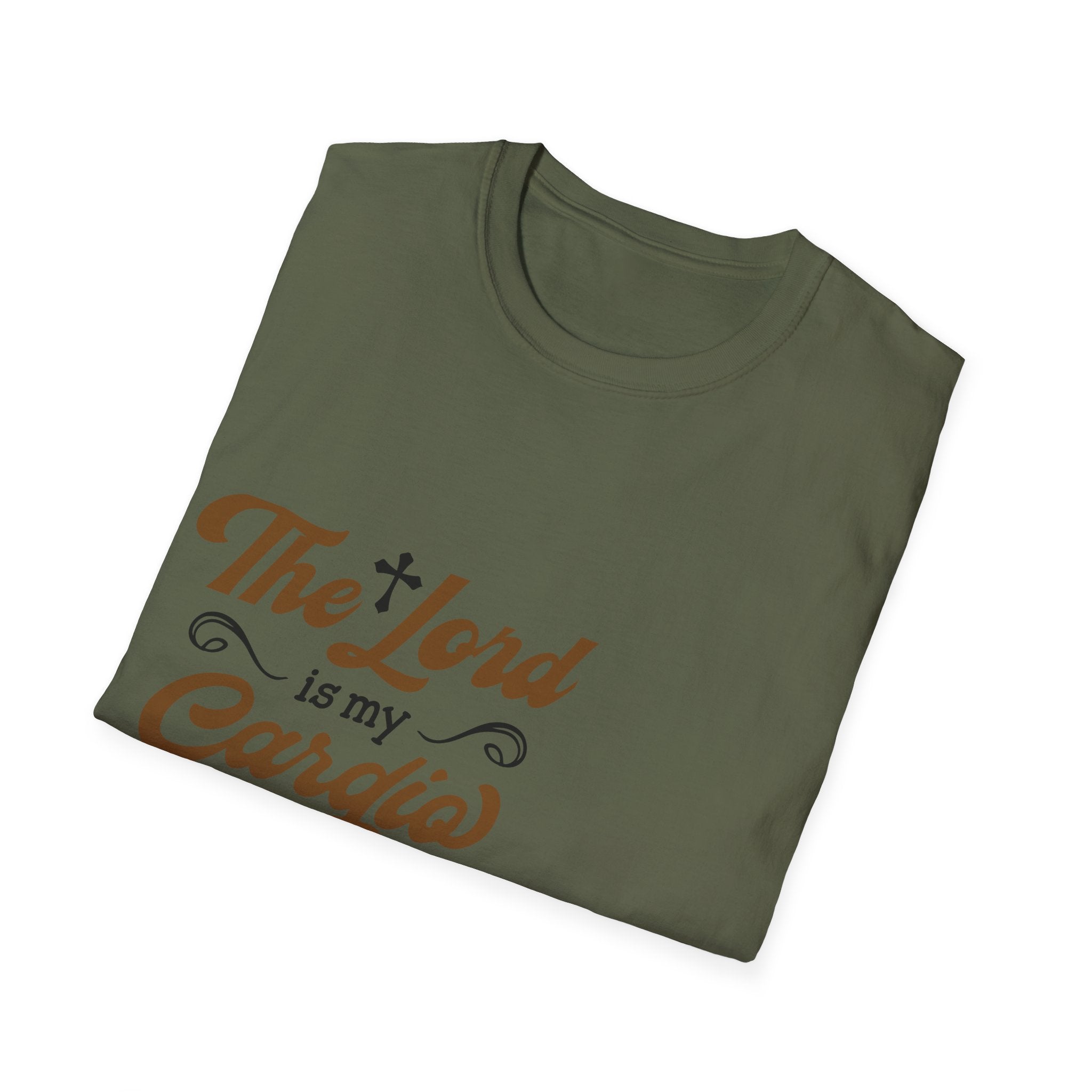 Faith-Inspired Unisex T-Shirt, The Lord is My Cardia, Christian Apparel, Spiritual Gift, Everyday Comfort Wear, Perfect for Church, [...] Printify