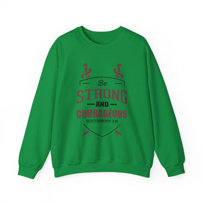 Soyez fort et courageux Sweat-shirt unisexe 