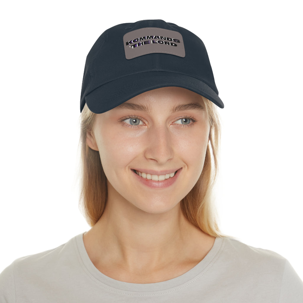 Dad Hat - Kommands The Lord Leather Patch Cap