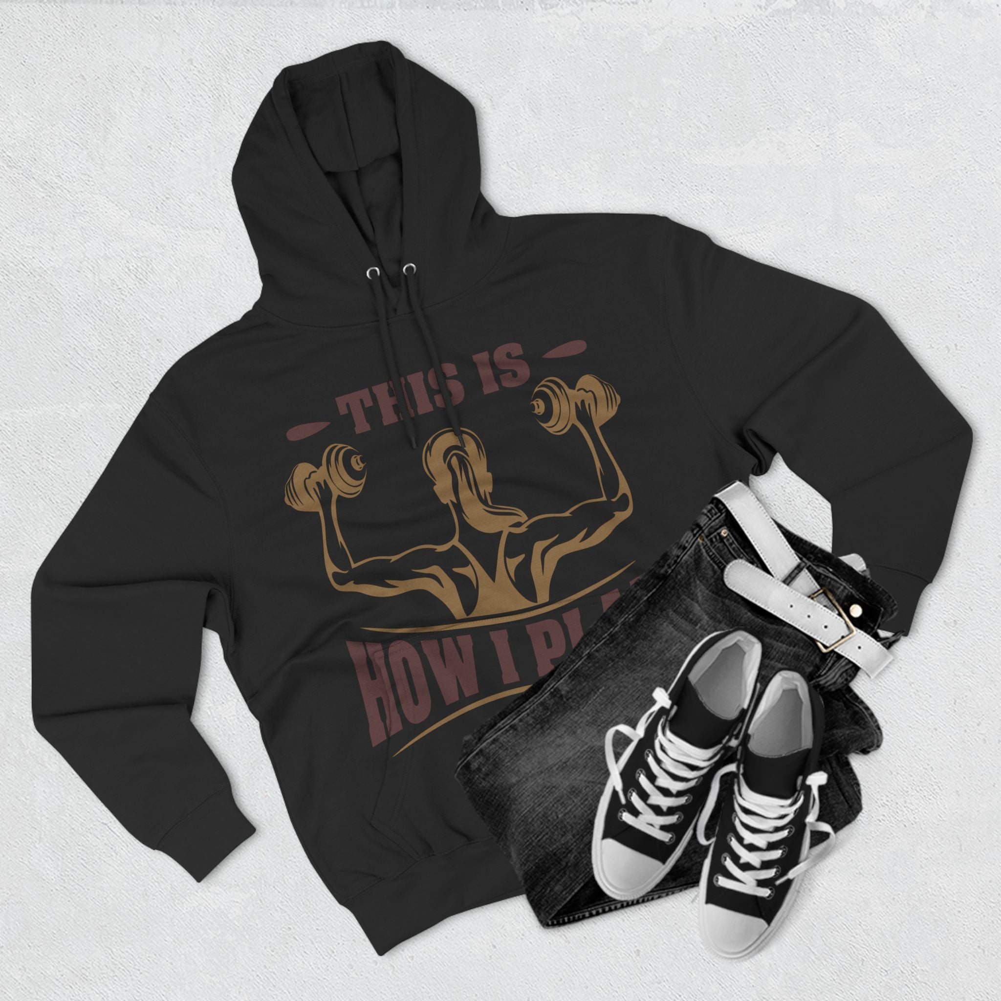 Rcnsons Unisex Three-Panel Fleece 'Play' Hoodie