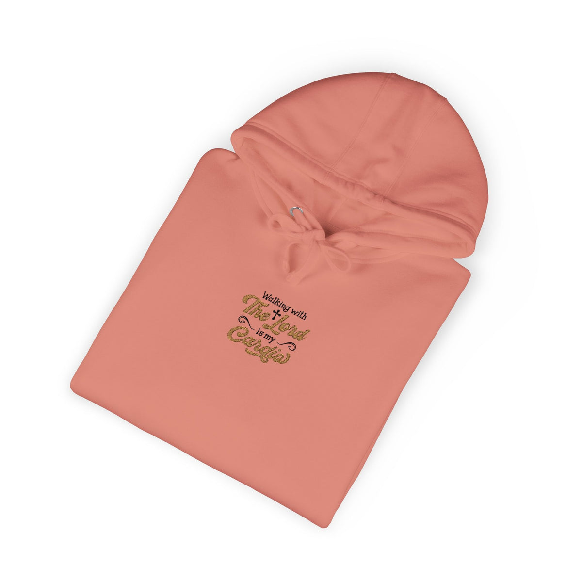 Religious Fleece Hoodie - Walking with the Lord Printify