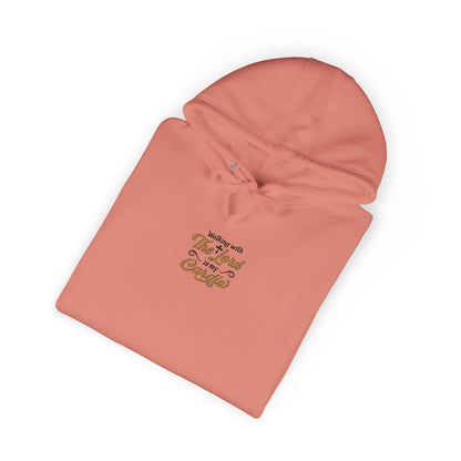 Religious Fleece Hoodie - Walking with the Lord Printify