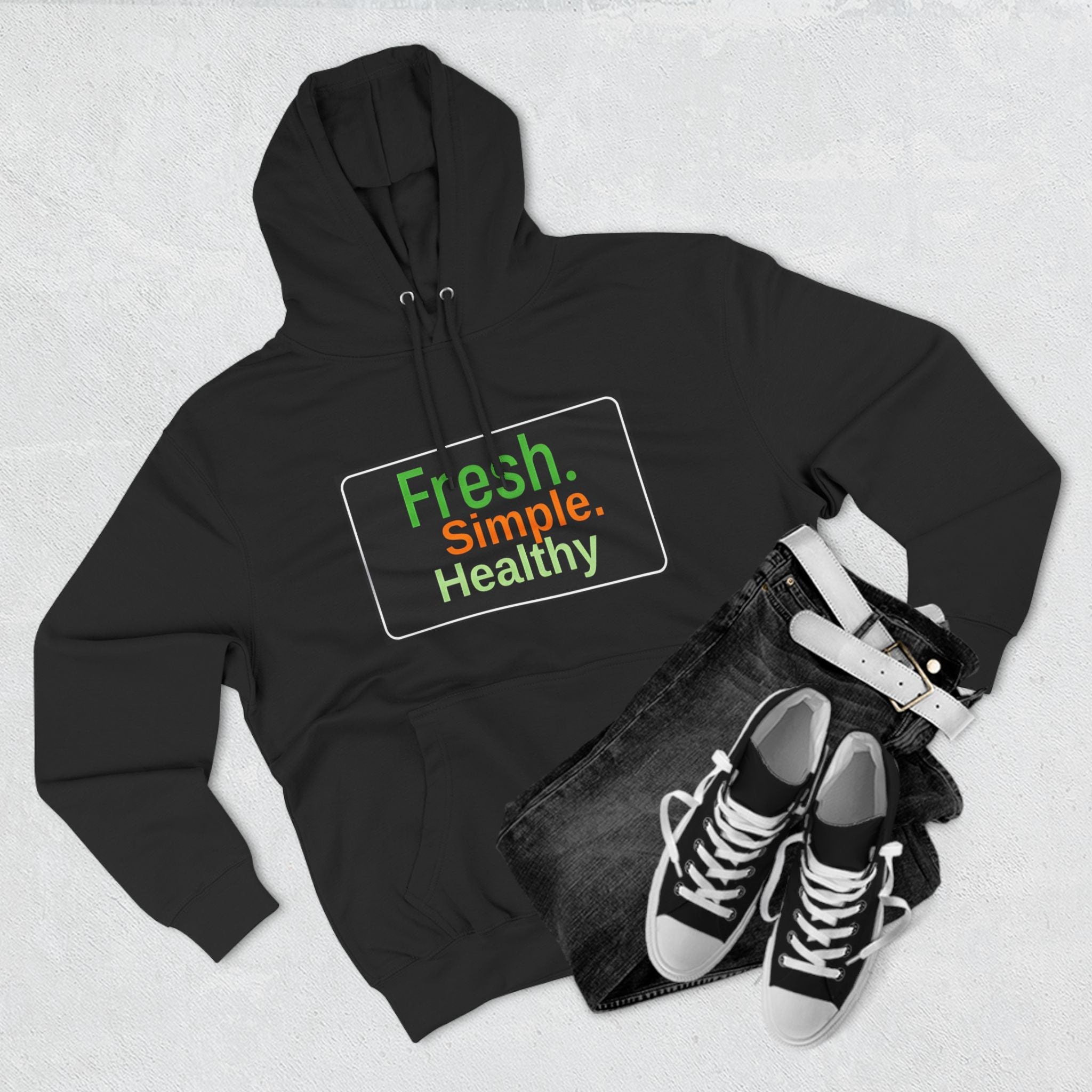 Unisex Three-Panel Fresh Simple Hoodie