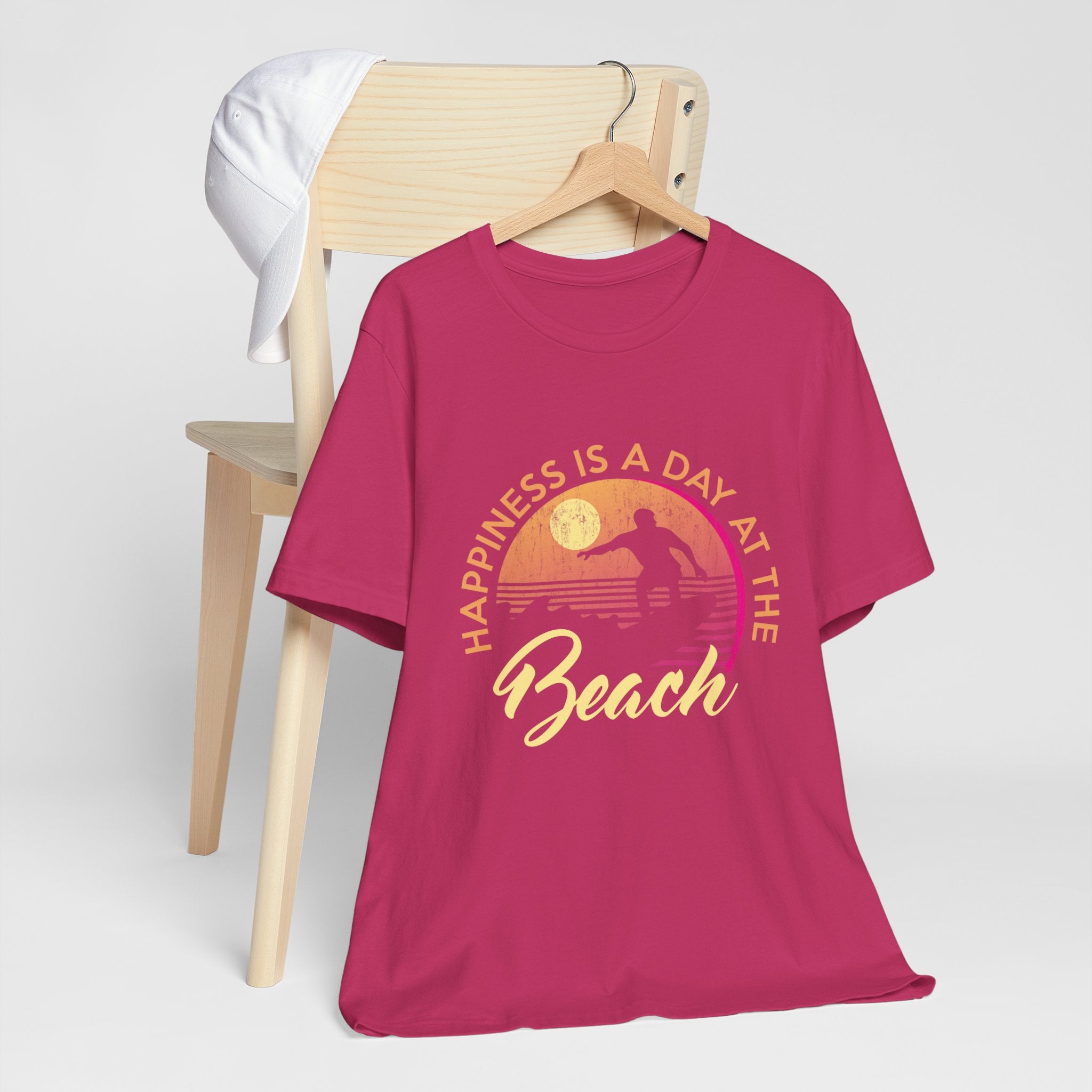 Le bonheur est une journée à la plage Tee unisexe 