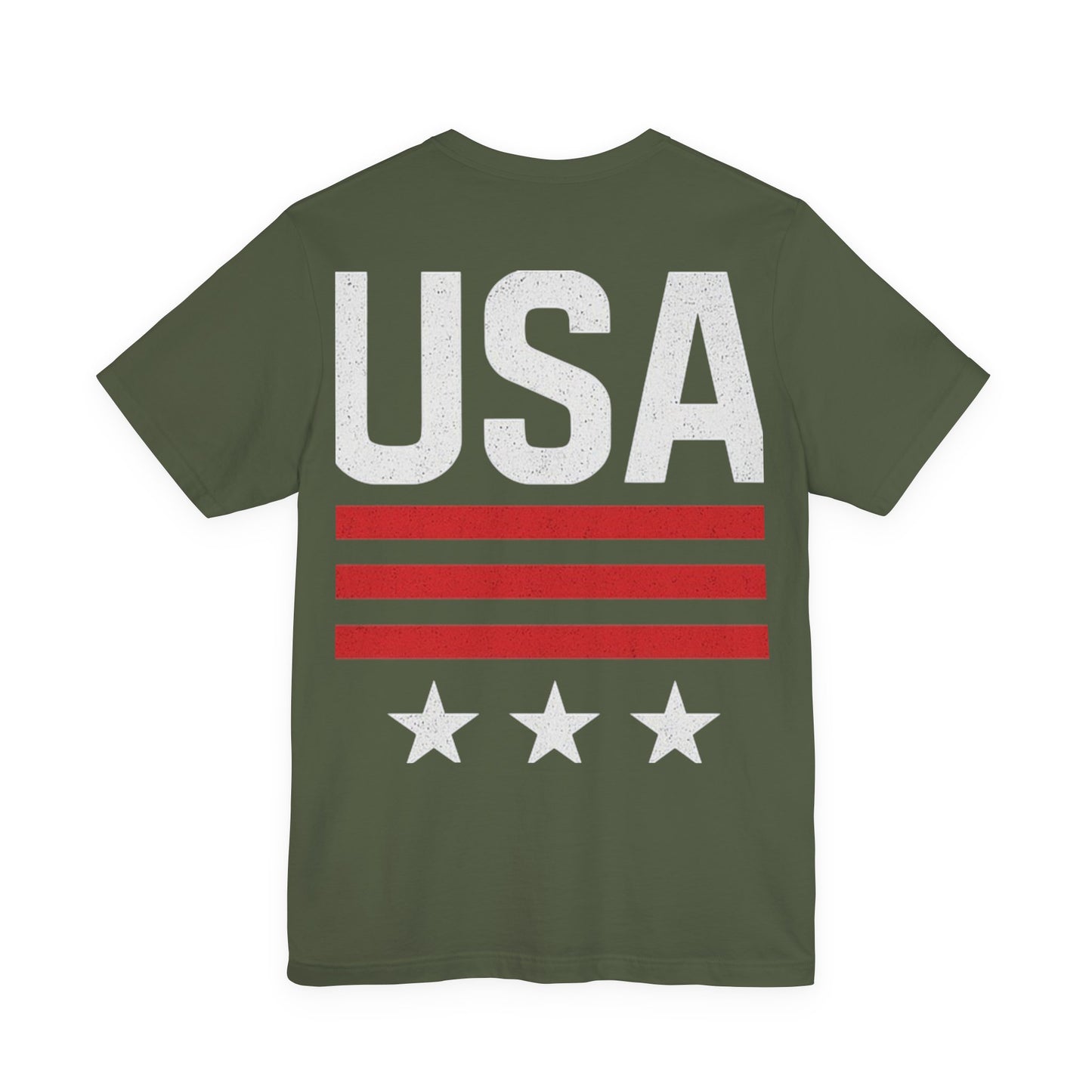 Patriotic USA Tee, Unisex Short Sleeve T-Shirt, July 4th Celebration Shirt, American Pride Apparel, Casual Summer Wear, Gift for Patriot
