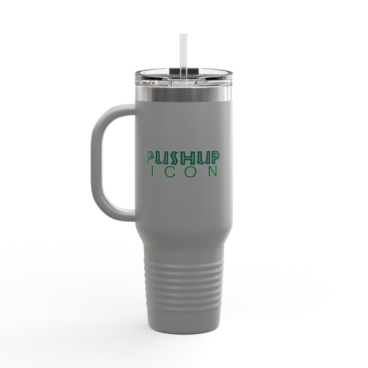 Inspirational Insulated Travel Mug - 40oz with Pushup Icon Design