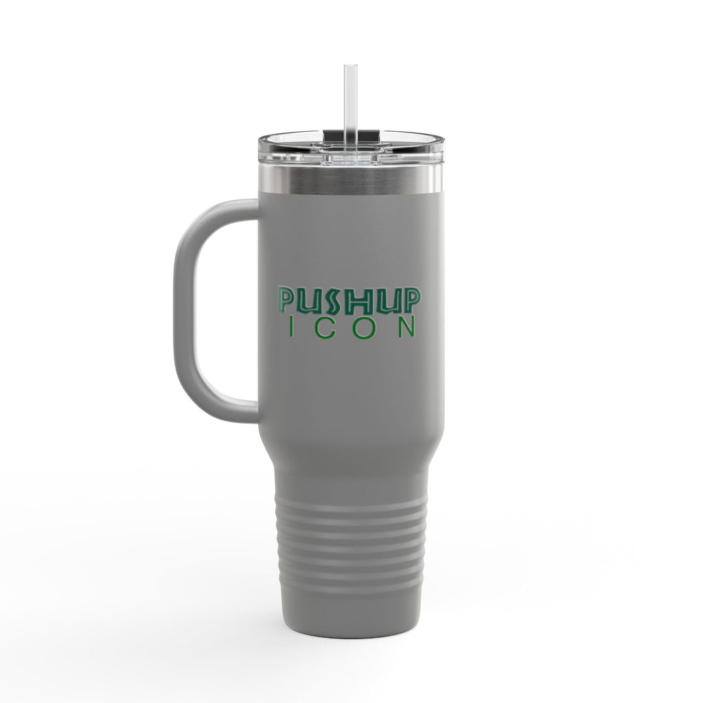 Inspirational Insulated Travel Mug - 40oz with Pushup Icon Design