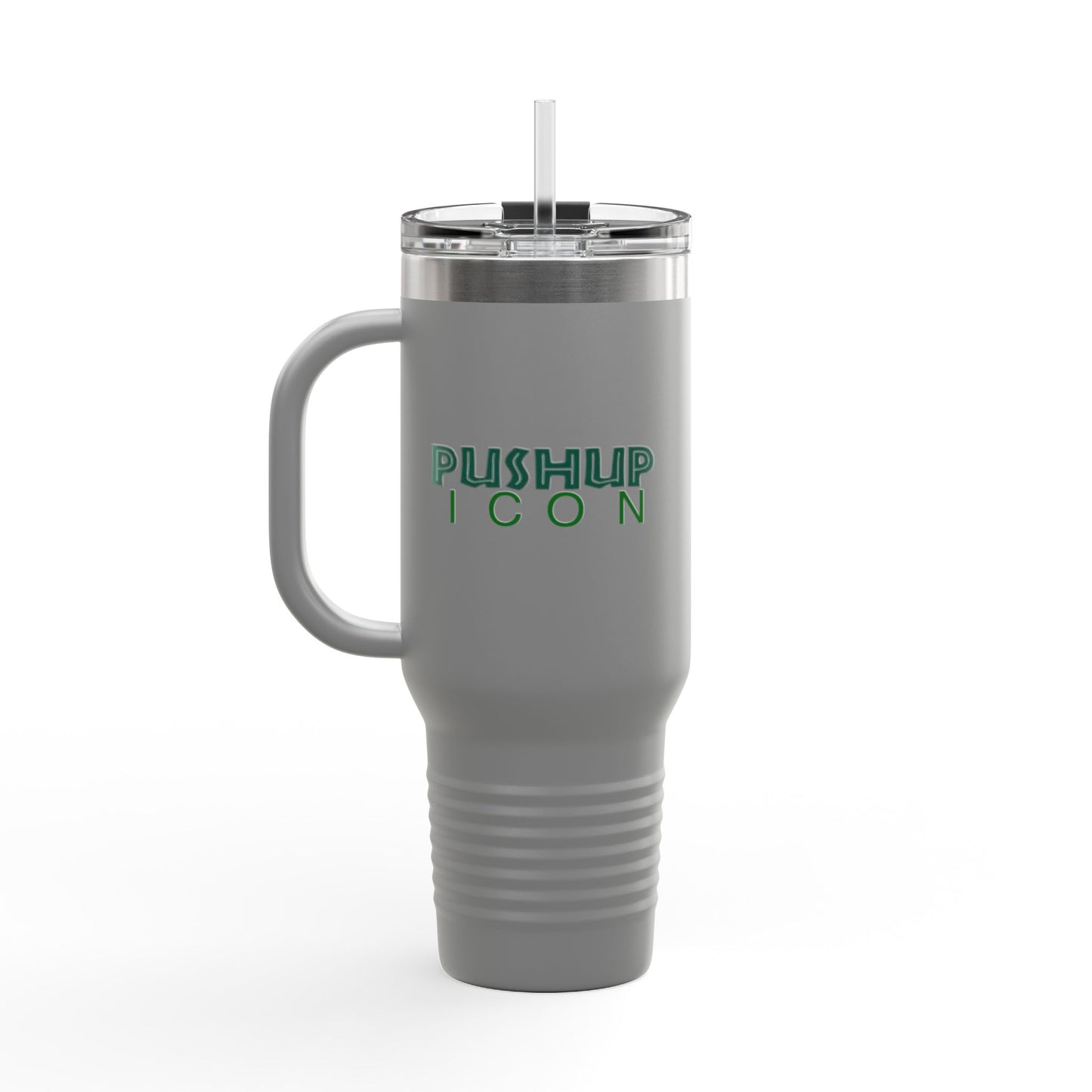 Inspirational Insulated Travel Mug - 40oz with Pushup Icon Design