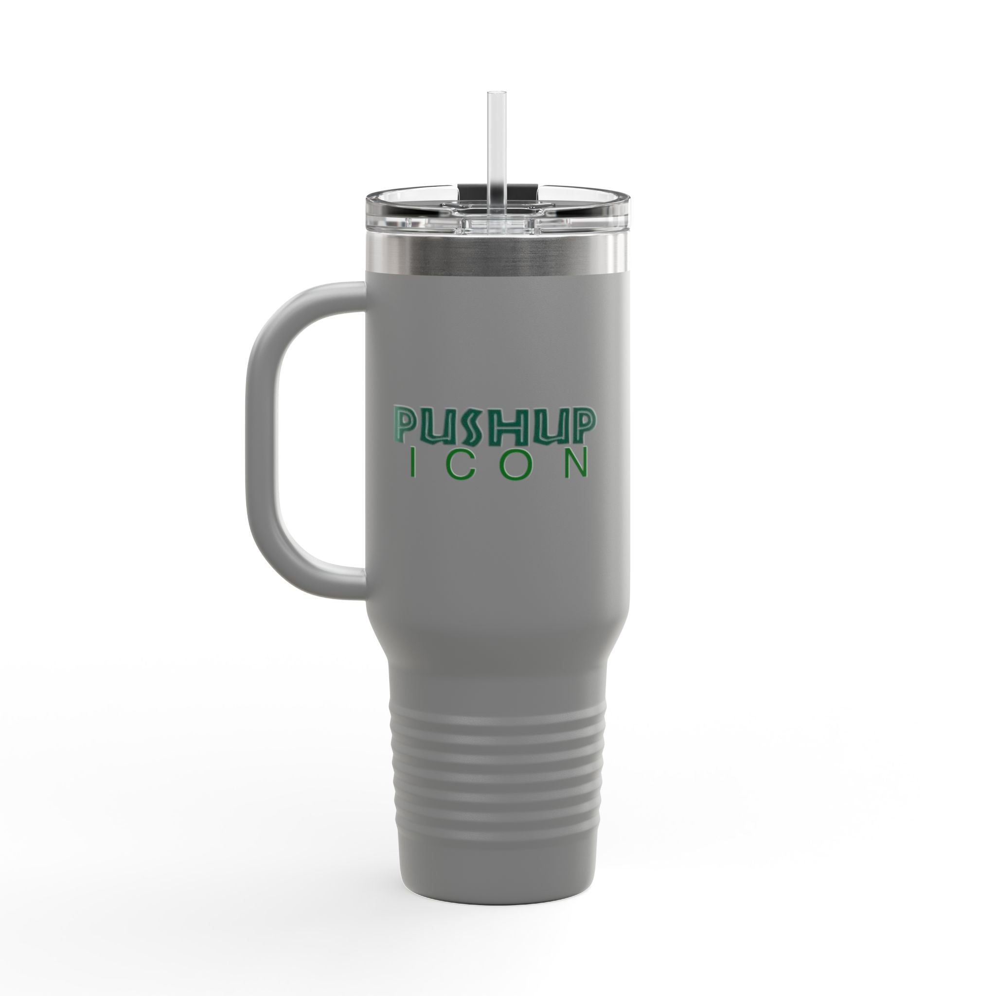 Inspirational Insulated Travel Mug - 40oz with Pushup Icon Design