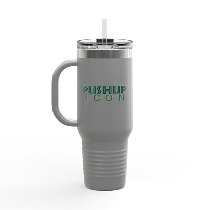 Inspirational Insulated Travel Mug - 40oz with Pushup Icon Design