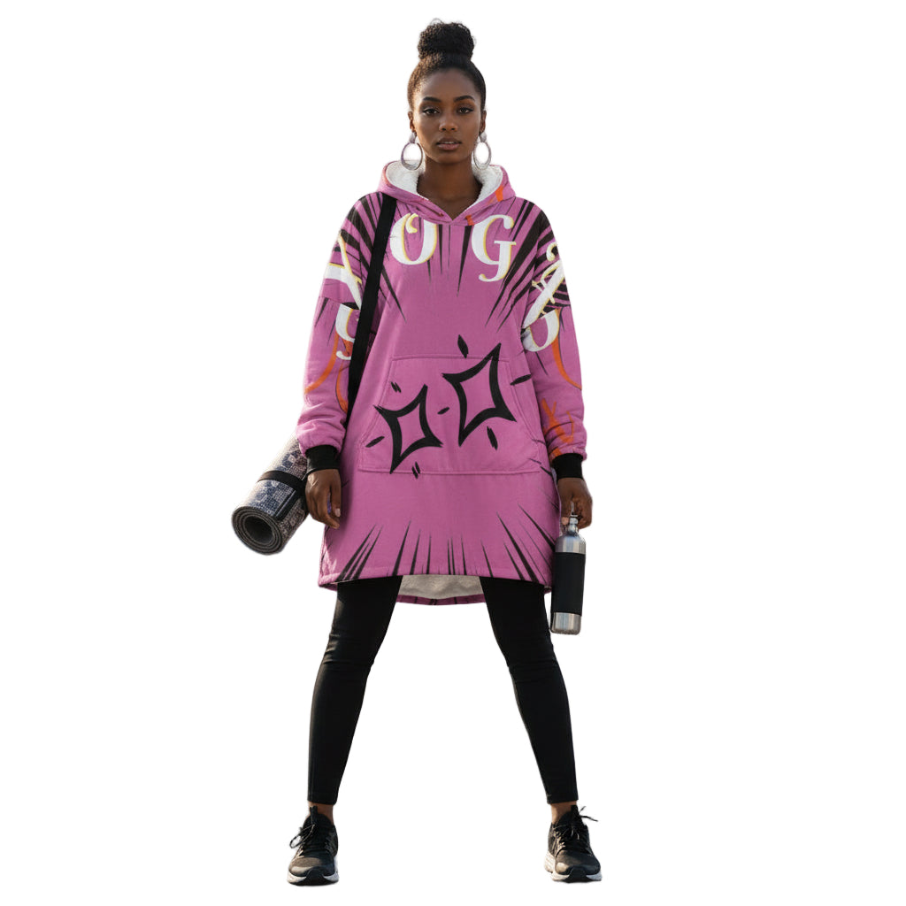 Yoga Hooded Blanket Printify