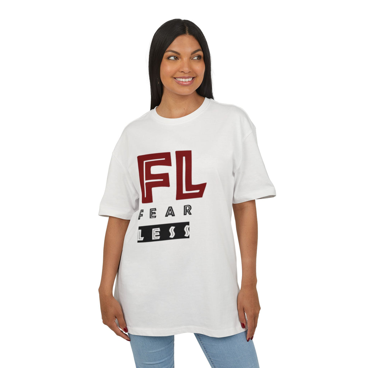 Fearless Unisex Heavy Oversize Tee - Empowering Statement Shirt