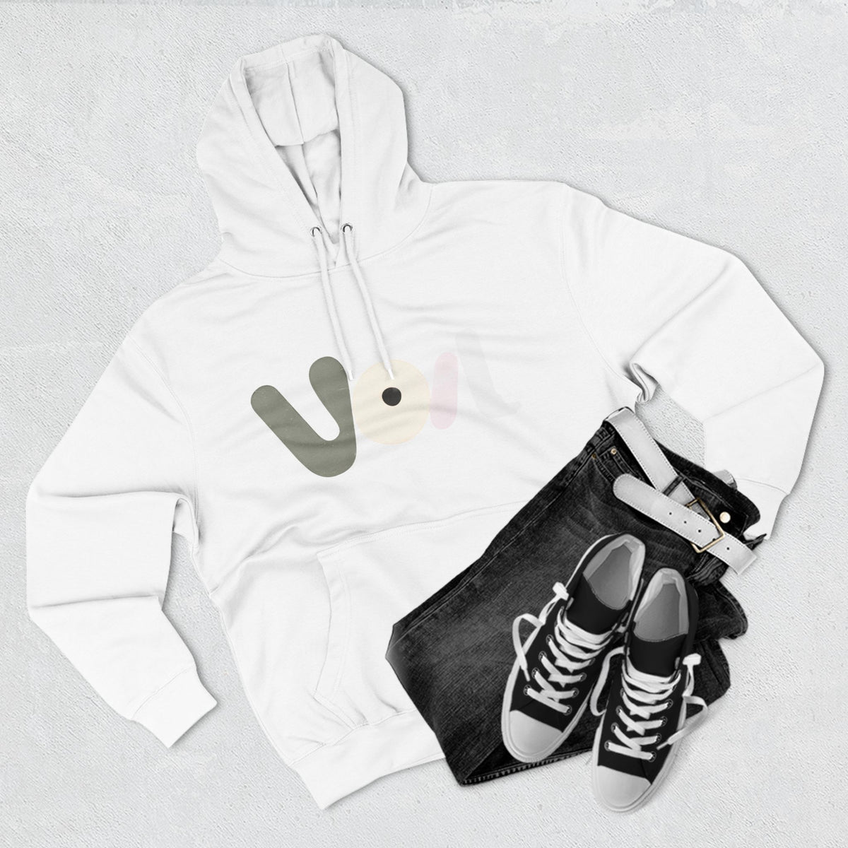 Voila Three-Panel  Hoodie