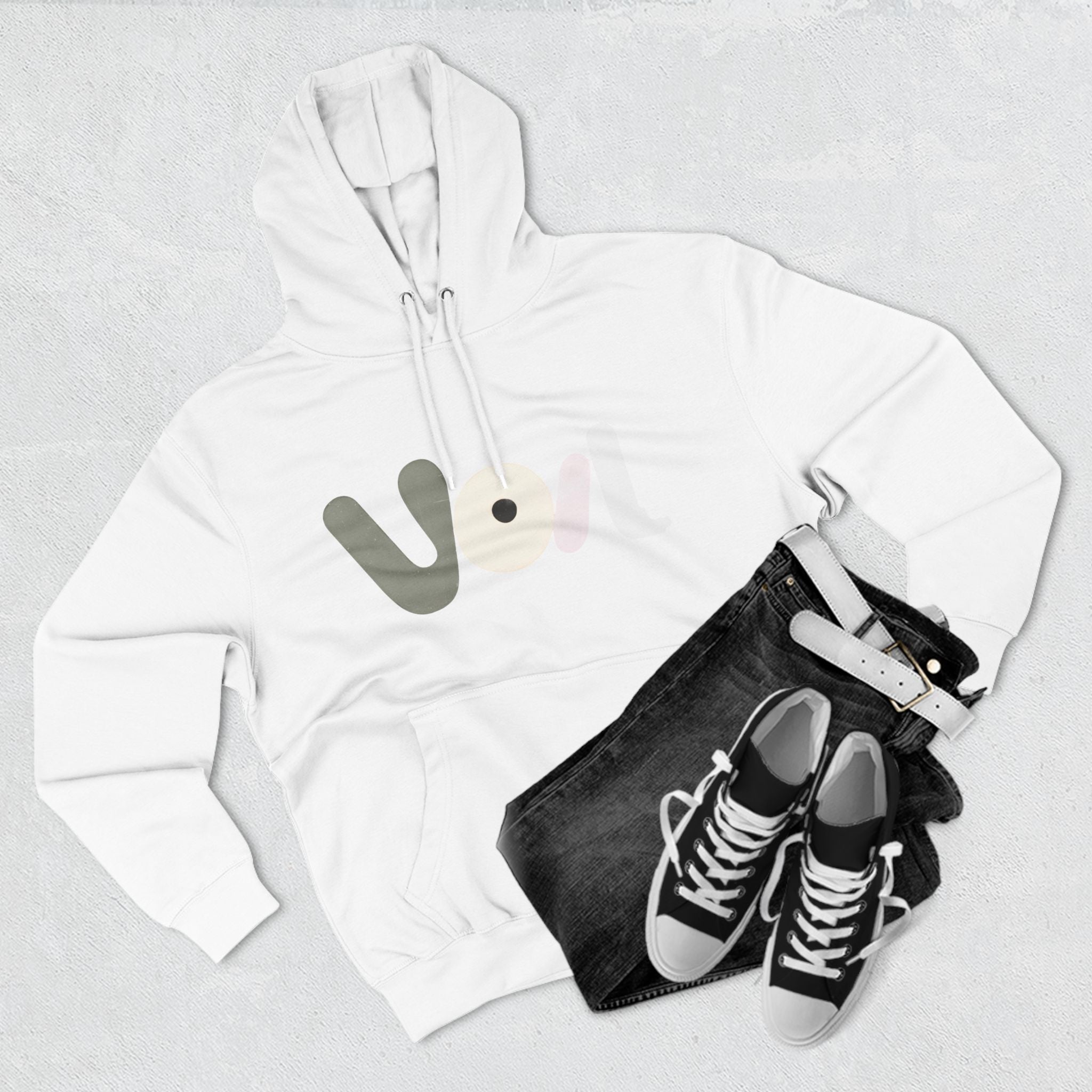 Voila Three-Panel  Hoodie