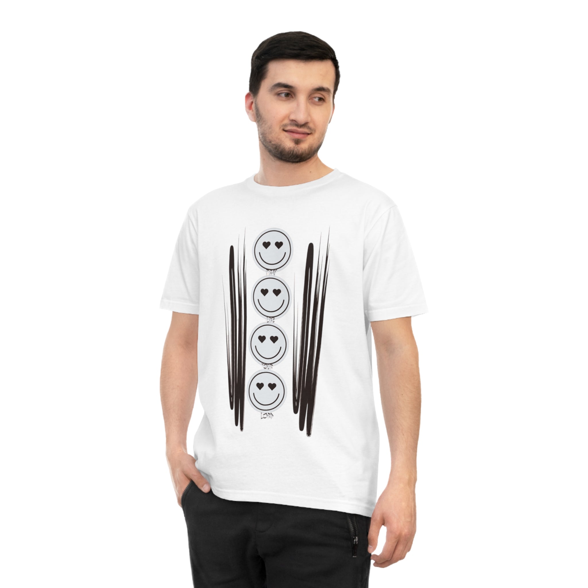RCNSONS Unisex Classic Jersey Smileys T-shirt