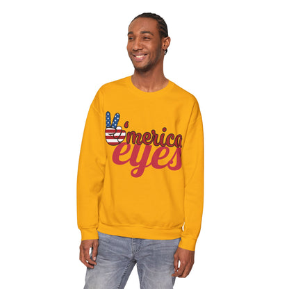 America Eyes Sweatshirt: Unisex, Heavy blend